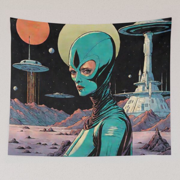 Item preview, Space Woman Design designed and sold by Planetporridge.