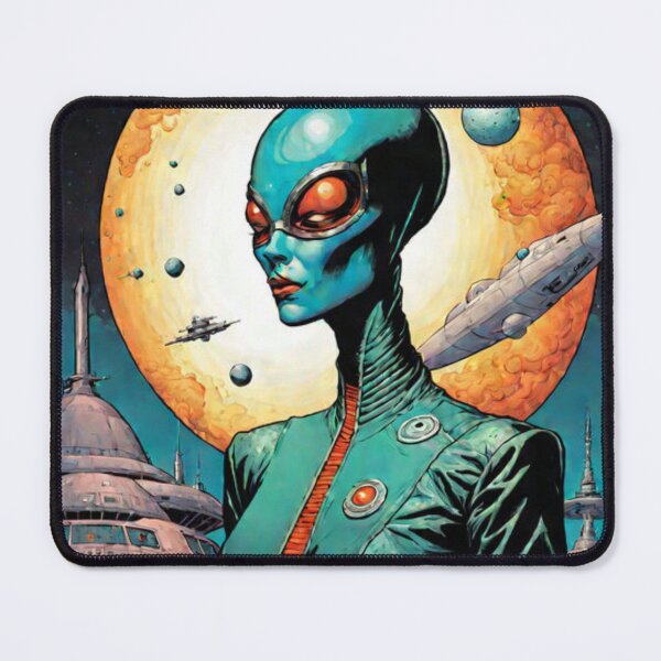 Item preview, Retro Comic Space Woman designed and sold by Planetporridge.
