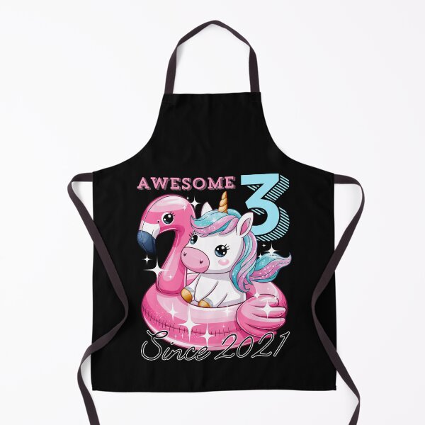 Item preview, Cute Baby Unicorn Birthday Party Girl Kid Daughter Bday Funny Flamingo Float Kawaii Unicorn 3rd Birthday Pool Party designed and sold by LittleZea.