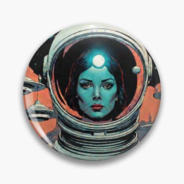 Item preview, Retro Woman in Space designed and sold by Planetporridge.