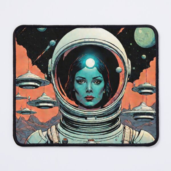 Item preview, Retro Woman in Space designed and sold by Planetporridge.