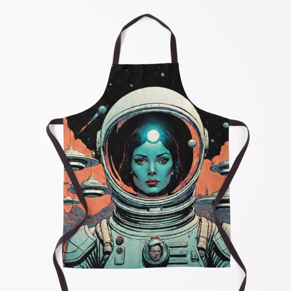 Item preview, Retro Woman in Space designed and sold by Planetporridge.