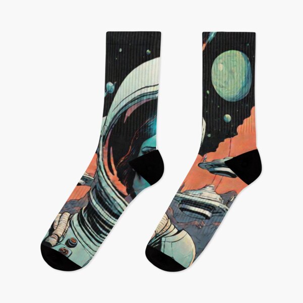 Item preview, Retro Woman in Space designed and sold by Planetporridge.