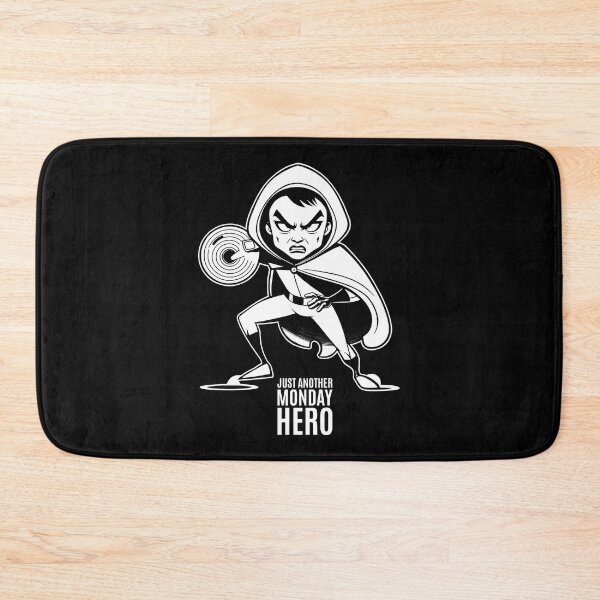 Item preview, JUST ANOTHER MONDAY HERO: Leaping into the Week with Black and White Bravery designed and sold by SplashTastic.