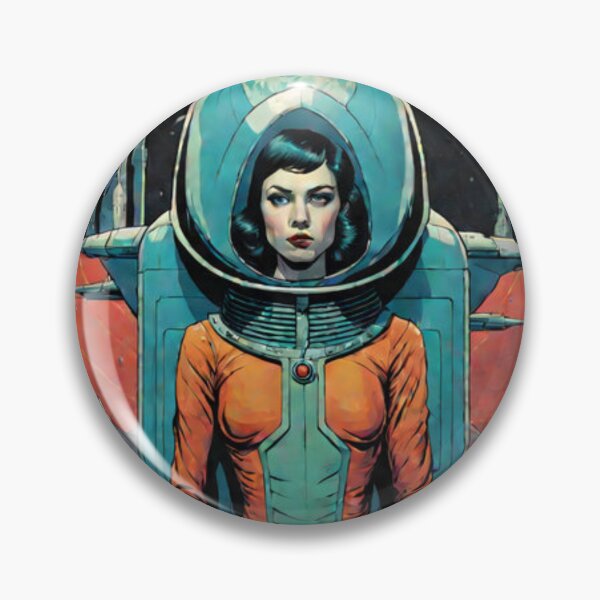 Item preview, Retro Space Woman Art designed and sold by Planetporridge.