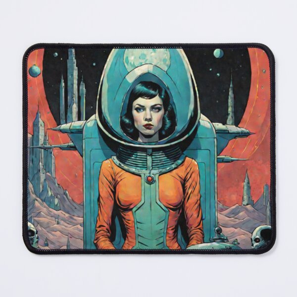 Item preview, Retro Space Woman Art designed and sold by Planetporridge.