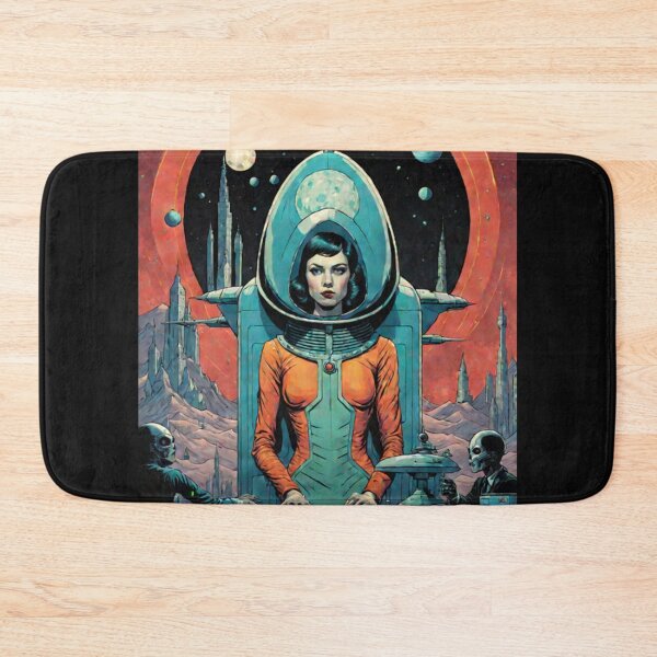 Item preview, Retro Space Woman Art designed and sold by Planetporridge.
