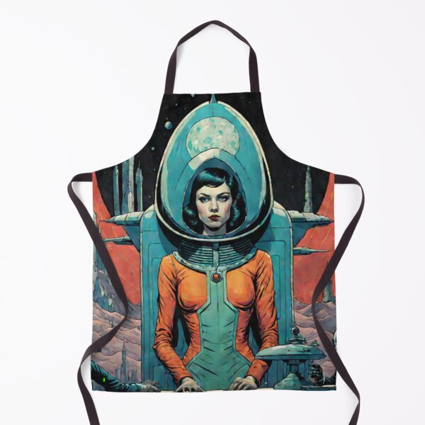 Item preview, Retro Space Woman Art designed and sold by Planetporridge.