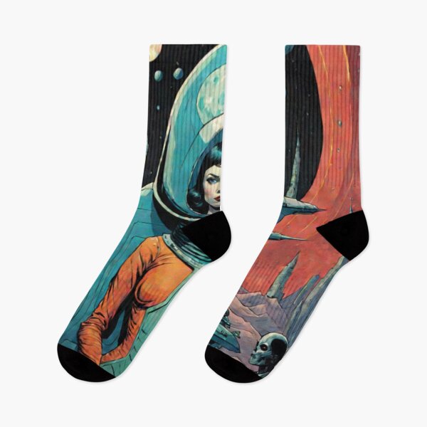 Item preview, Retro Space Woman Art designed and sold by Planetporridge.