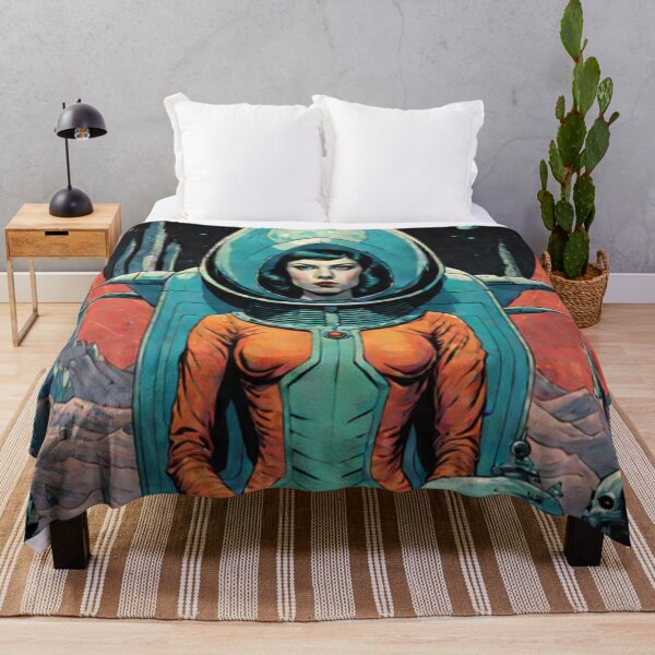 Item preview, Retro Space Woman Art designed and sold by Planetporridge.