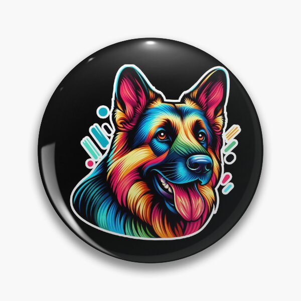 Item preview, Colorful German Shepherd designed and sold by ThisDress.