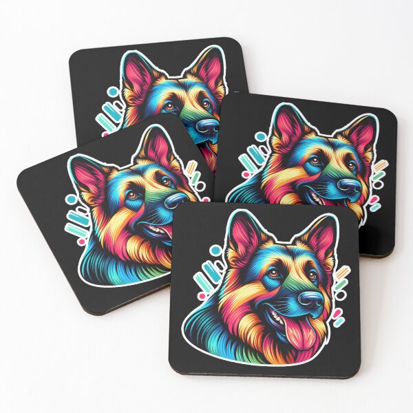 Item preview, Colorful German Shepherd designed and sold by ThisDress.