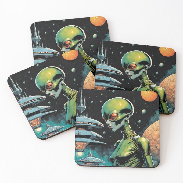 Item preview, Space Woman Retro Art designed and sold by Planetporridge.