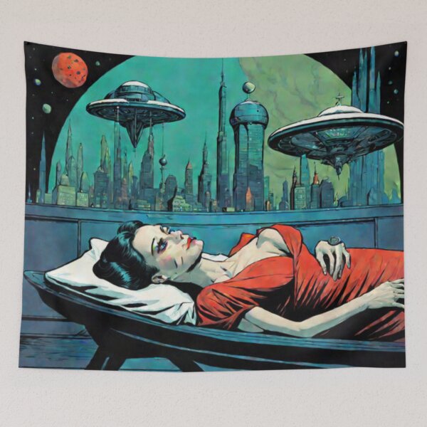 Item preview, Space Woman Rest designed and sold by Planetporridge.