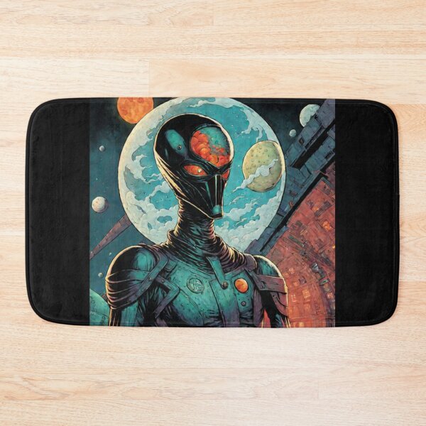 Item preview, Retro Space Alien Art designed and sold by Planetporridge.
