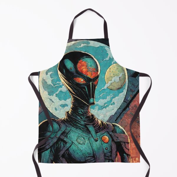 Item preview, Retro Space Alien Art designed and sold by Planetporridge.