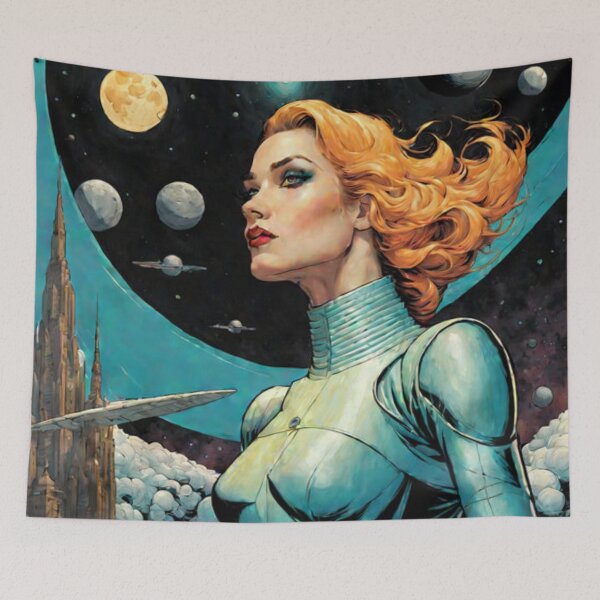 Item preview, Space Woman Exploration designed and sold by Planetporridge.