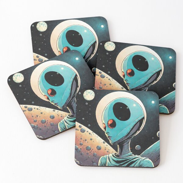 Item preview, Space Alien Retro designed and sold by Planetporridge.
