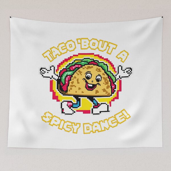 Item preview, Taco 'bout a spicy dance!: Pixelated Fiesta of Flavor and Fun designed and sold by SplashTastic.