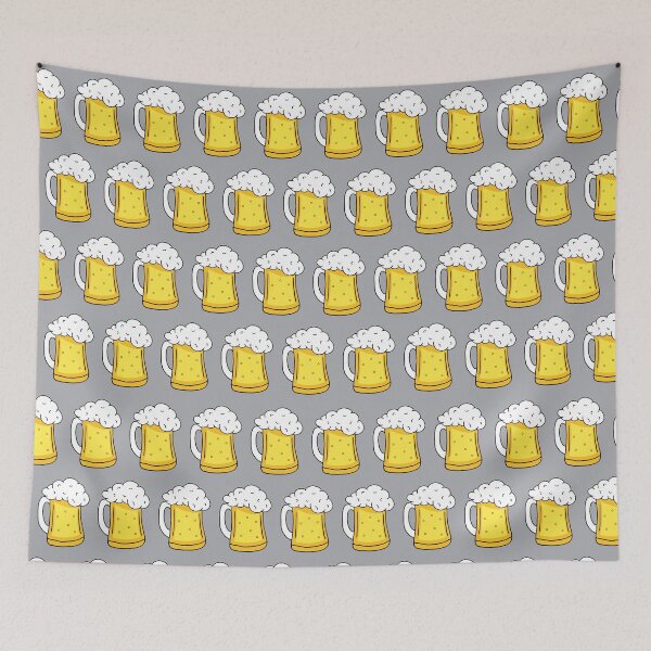 Item preview, Frothy Pints of Beer Pattern designed and sold by HotHibiscus.