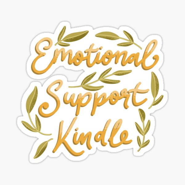 Artikel-Vorschau von Emotionale Unterstützung Kindle, designt und verkauft von pinkyfish1010.