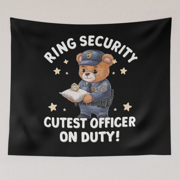 Item preview, Funny Ring Bearer Shirt - Ring Security: Cutest Officer designed and sold by BunBuntheDog-.