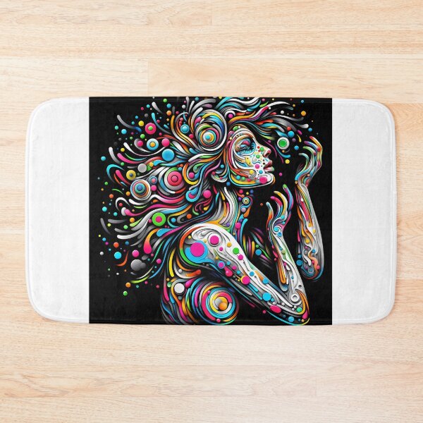 Item preview, Color liquid female design portrait designed and sold by Creative88Art.
