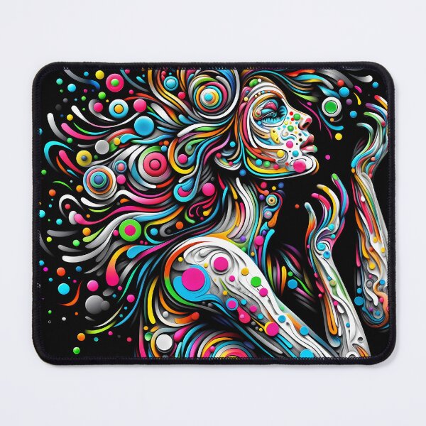 Item preview, Color liquid female design portrait designed and sold by Creative88Art.