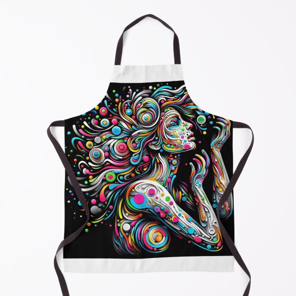 Item preview, Color liquid female design portrait designed and sold by Creative88Art.