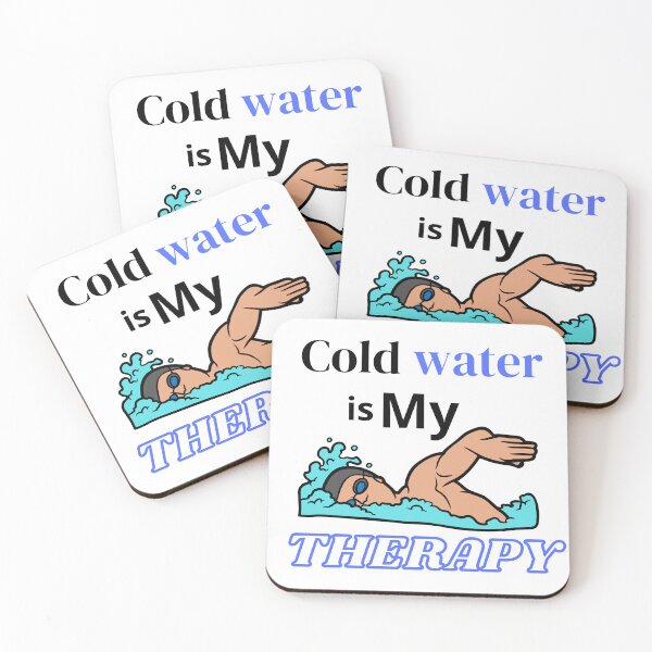 Item preview, cold water swimmer , quote cold water is my therapy  designed and sold by ikramart11.