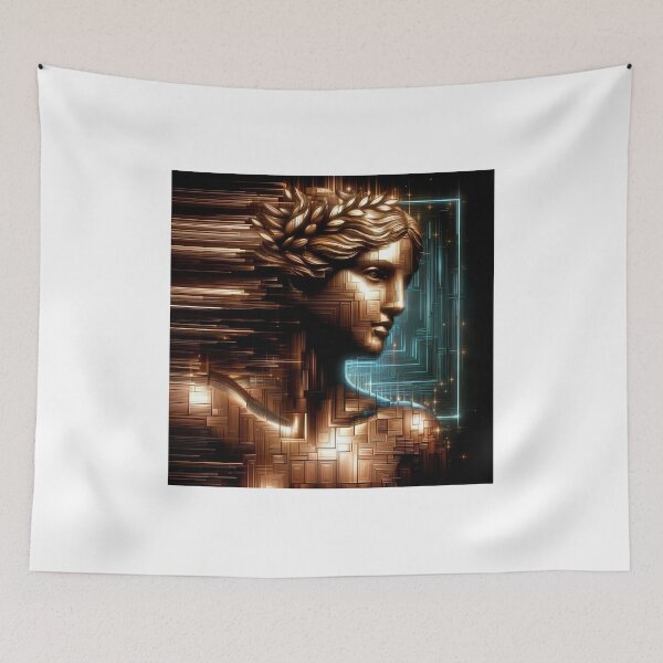Item preview, digital portrait woman in pixel design designed and sold by Creative88Art.
