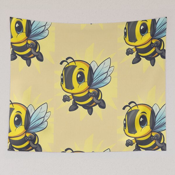 Item preview, Anthropomorphic Superhero Bee in Vibrant Colors designed and sold by Piotrek0001.