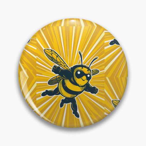 Item preview, Anthropomorphic Superhero Bee in Vibrant Colors designed and sold by Piotrek0001.