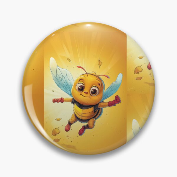 Item preview, Anthropomorphic Superhero Bee in Vibrant Colors designed and sold by Piotrek0001.