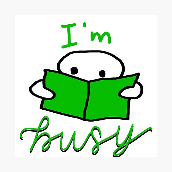 Item preview, I’m Busy Green designed and sold by Whylimecreates.