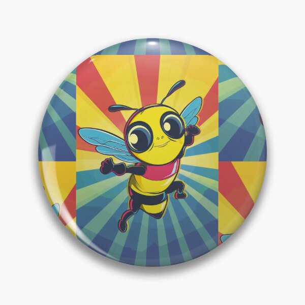 Item preview, Anthropomorphic Superhero Bee in Vibrant Colors designed and sold by Piotrek0001.