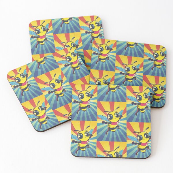 Item preview, Anthropomorphic Superhero Bee in Vibrant Colors designed and sold by Piotrek0001.