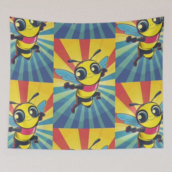 Item preview, Anthropomorphic Superhero Bee in Vibrant Colors designed and sold by Piotrek0001.