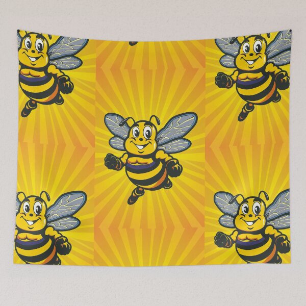 Item preview, Anthropomorphic Superhero Bee in Vibrant Colors designed and sold by Piotrek0001.