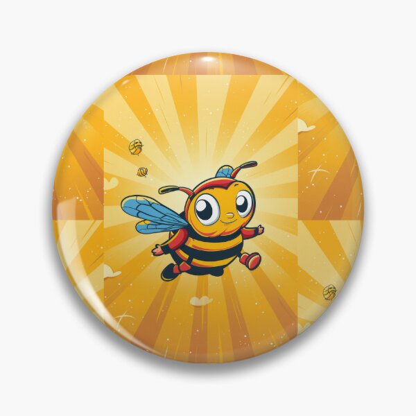 Item preview, Anthropomorphic Superhero Bee in Vibrant Colors designed and sold by Piotrek0001.