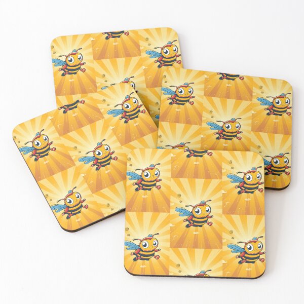 Item preview, Anthropomorphic Superhero Bee in Vibrant Colors designed and sold by Piotrek0001.