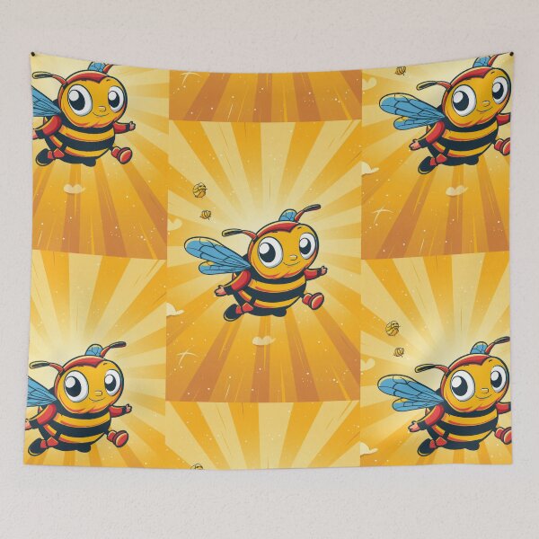 Item preview, Anthropomorphic Superhero Bee in Vibrant Colors designed and sold by Piotrek0001.