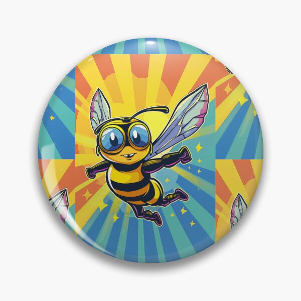 Item preview, Anthropomorphic Superhero Bee in Vibrant Colors designed and sold by Piotrek0001.
