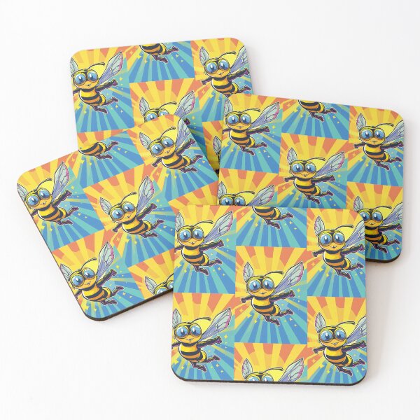 Item preview, Anthropomorphic Superhero Bee in Vibrant Colors designed and sold by Piotrek0001.