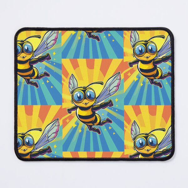Item preview, Anthropomorphic Superhero Bee in Vibrant Colors designed and sold by Piotrek0001.