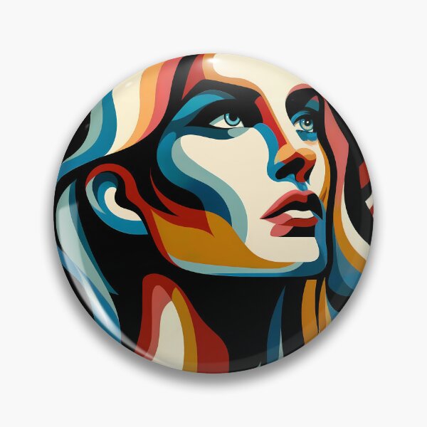 Item preview, Great woman lines color portrait  designed and sold by Creative88Art.