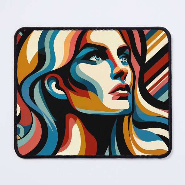 Item preview, Great woman lines color portrait  designed and sold by Creative88Art.