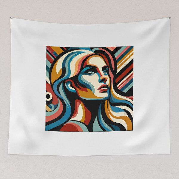 Item preview, Great woman lines color portrait  designed and sold by Creative88Art.
