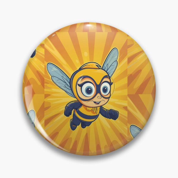 Item preview, Anthropomorphic Superhero Bee in Vibrant Colors designed and sold by Piotrek0001.