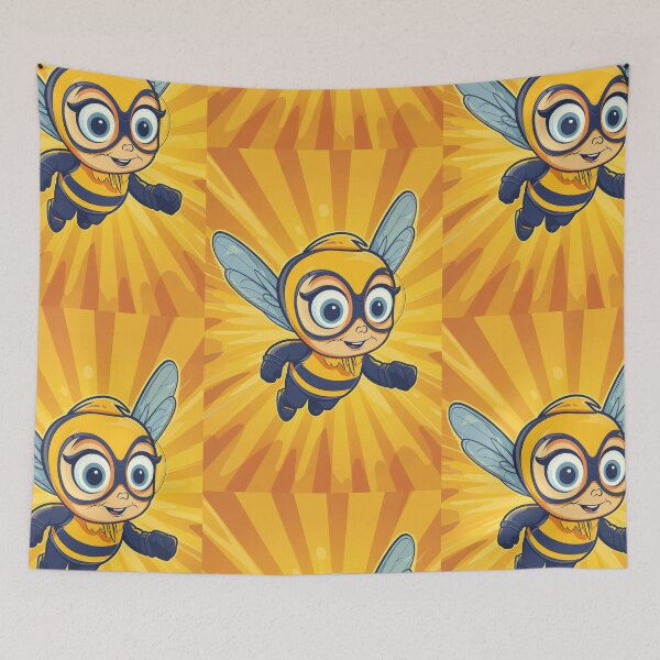 Item preview, Anthropomorphic Superhero Bee in Vibrant Colors designed and sold by Piotrek0001.